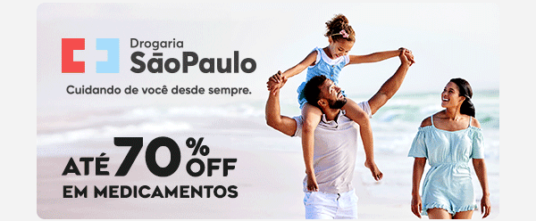Drogaria São Paulo: até 70% em medicamentos | Evino: 12% OFF + Frete Grátis | Natura: R$ 30 OFF