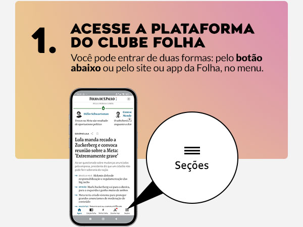 Acesse a plataforma do Clube Folha