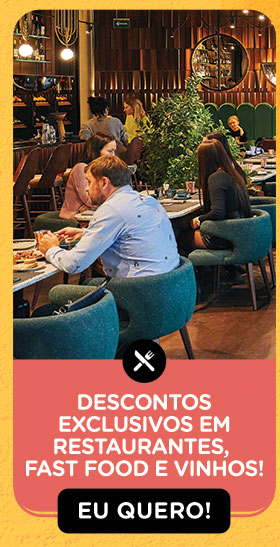 Descontos exclusivos em restaurantes, Fast Food e vinhos! Eu quero!