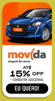 MOVIDA: até 15% OFF + contudor adicional.  Eu quero.