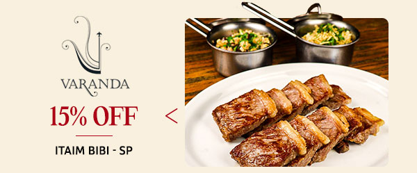 Varanda: 15% OFF