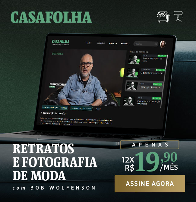 CasaFolha | Retratos e Fotografia de Moda com Bob Wolfenson | Apenas 12x R$ 19,90/mês. Inicie agora. 