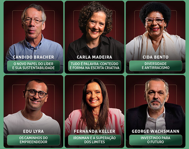 Candido Bracher, Carla Madeira, Cida Bento, Edu Lyra, Fernanda Keller, George Wachsmann