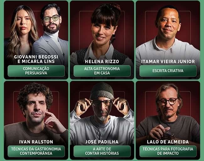 Giovanni Begosi e Micarla Lins, Helena Rizzo, Itamar Vieira Junior, Ivan Ralston, José Padilha, Lalo de Almeida