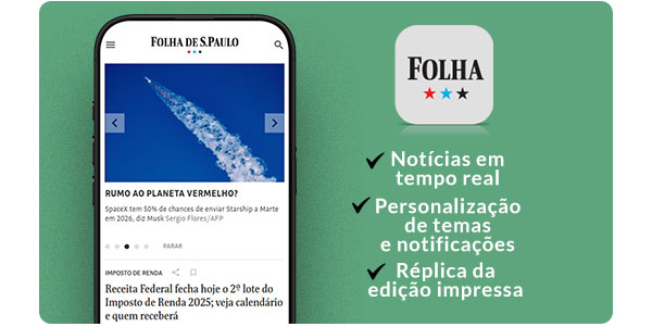 App Folha: notícias em tempo real, personalização de temas e notificações, réplica da edição impressa