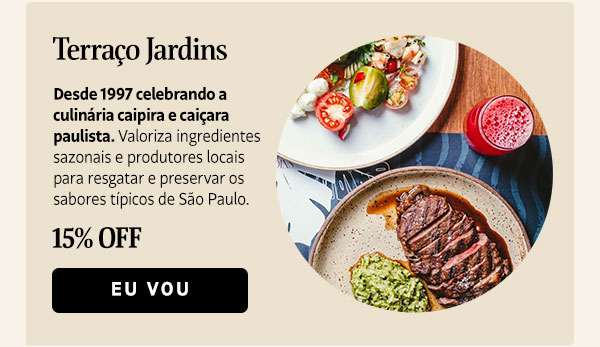 Terraço Jardins: 15% OFF