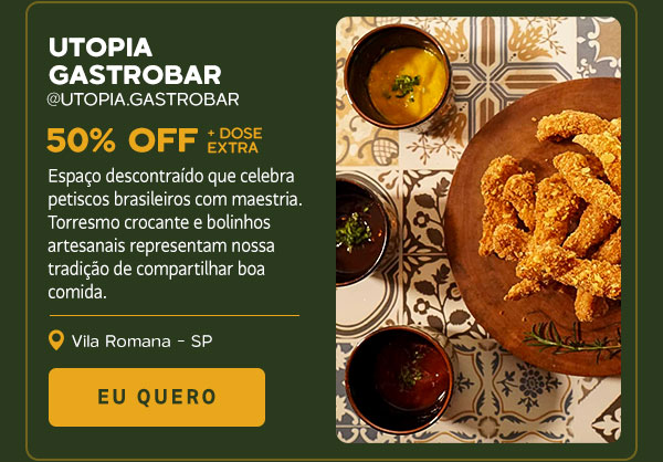 Utopia: 50% OFF + dose extra