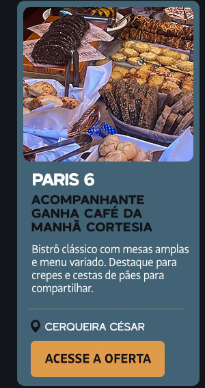 Paris 6: acompanhante ganha café da manhã cortesia