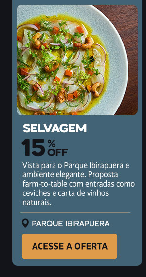 Selvagem: 15% OFF