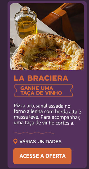 La Braciera: ganhe 1 taça de vinho