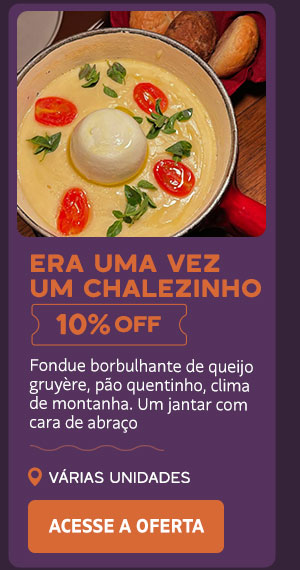 Era uma vez um Chalezinho: 10% OFF