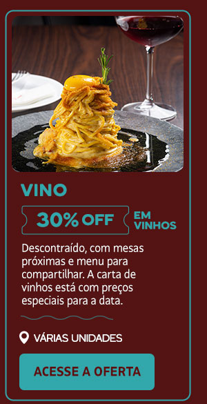 Vinho: 30% OFF em vinhos
