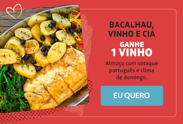 Bacalhau, vinho e cia: ganhe um vinho