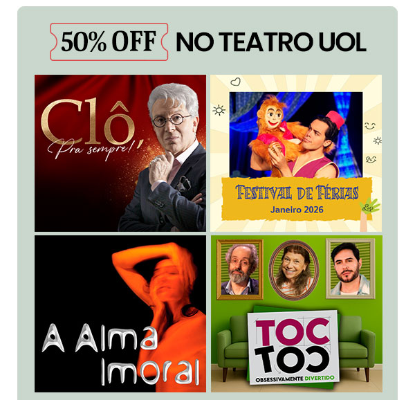 Teatro UOL: 50% OFF