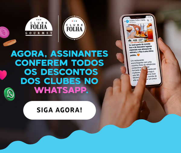 Clube Folha | Clube Folha Gourmet | Agora, assinantes conferem todos os descontos dos clubes no WhatsApp. Siga Agora,
