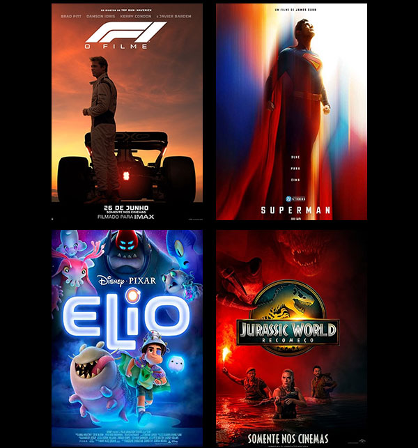 F1 o filme, Superman, Elio, Jurassic World