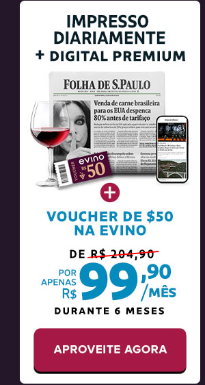 Impresso diariamente + digital premium + Voucher de R$ 50 na Evino. de R$ 204,90 por apenas: R$ 99,90/mês durante 6 meses