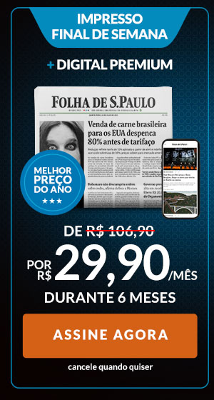 Impresso final de semana + Digital Premium: de R$ 106,90 por R$ 29,90 durante 6 meses. Assine Agora