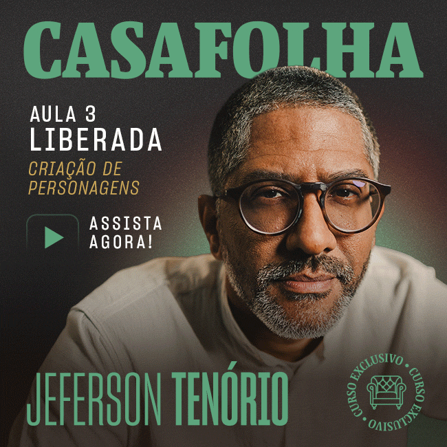CasaFolha | Jeferson Tenório | Aula 2 liberada: A hora de começar a escrever.. Assista Agora.