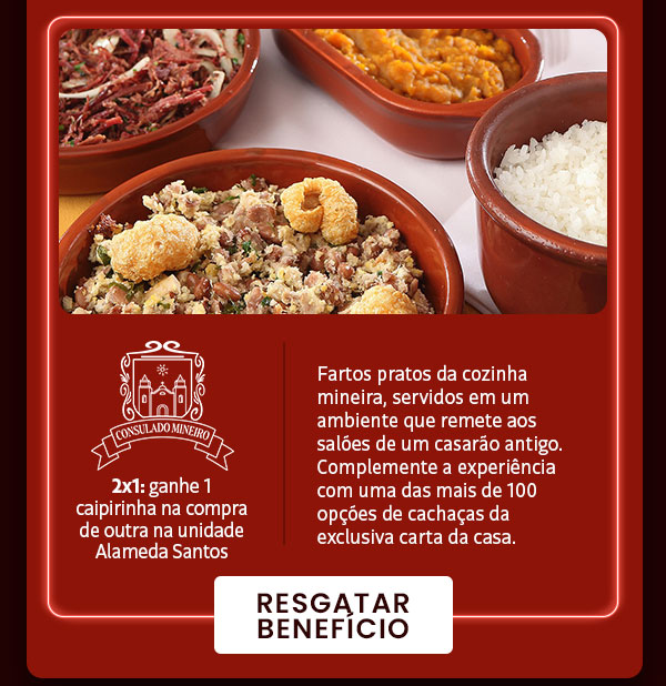 Consulado Mineiro: ganhe 1 capirinha na compra de outra na unidade Alameda Santos