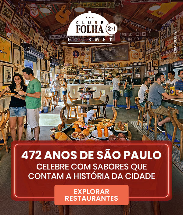 Clube Folha Gourmet 2x1. 472 anos de São Paulo. Celebre com sabores que
contam a história da cidade. Explorar Restaurantes