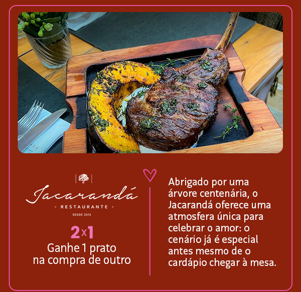 Nomade: 2x1, ganhe 1 prato na compra de outro