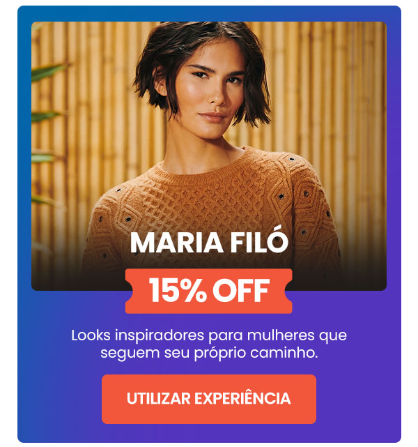 Maria Filó: 15% OFF
