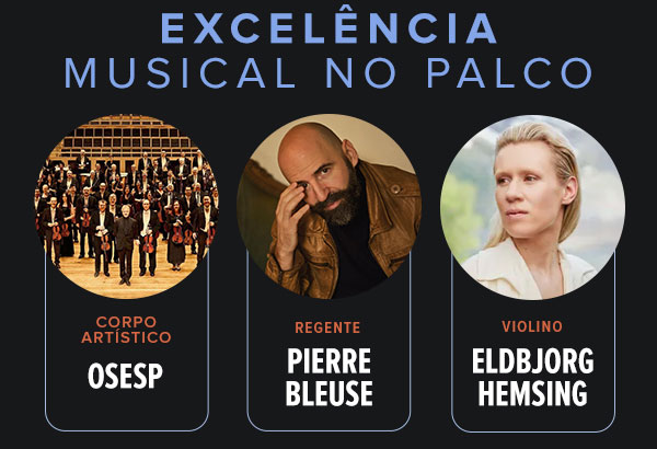Corpo artístico: OSESP, Diretor musical e refente titular: Thierry Fischer, Piano: Javier Perianes