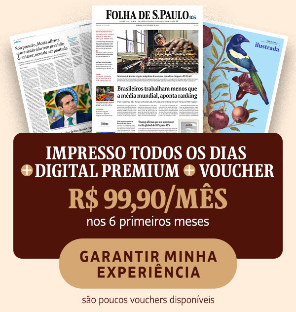 Impresso todos os dias + digital premium + voucher: R$ 99,90/mês nos 6 primeiros meses. Garantir minha experiência