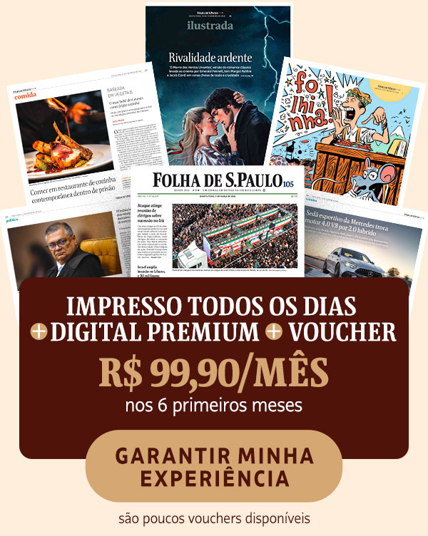 Impresso todos os dias + digital premium + voucher: R$ 99,90/mês nos 6 primeiros meses. Garantir minha experiência