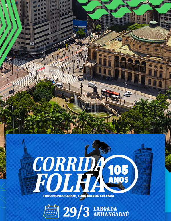 Corrida Folha 105 anos - 29/3 largada Anhangabaú.