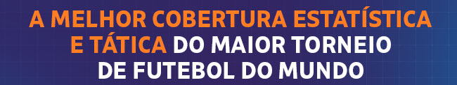 a melhor cobertura estatística e tática do maior torneio de futebol do mundo