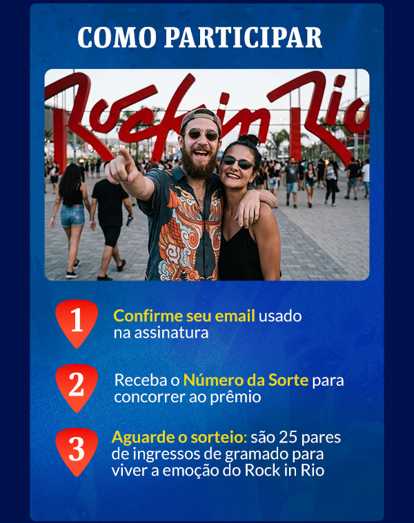 Como participar: confirme seu email, receba o número da sorte, aguarde o sorteio